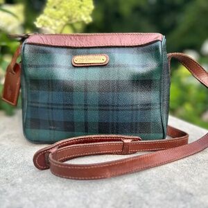 Handbag, Ralph Lauren black watch tartan crossbody bag
